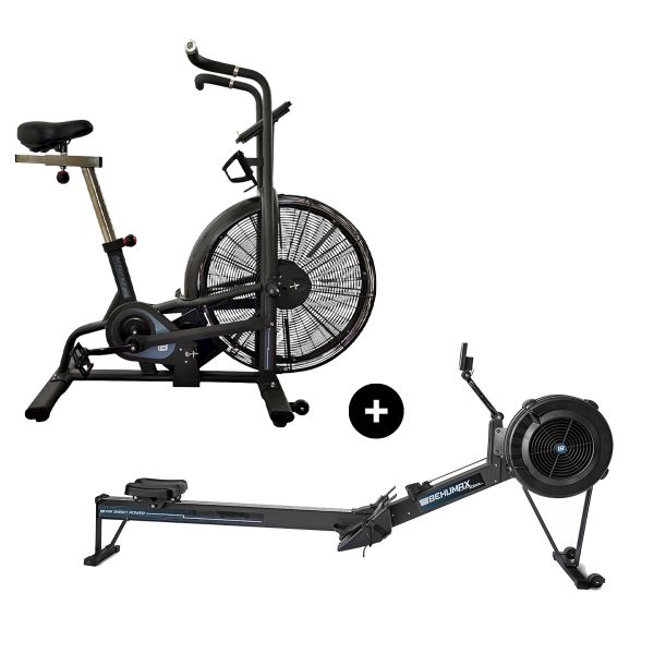 Máquina de remo Air Smart Rower + Bicicleta spining Air Bike Fit Pro