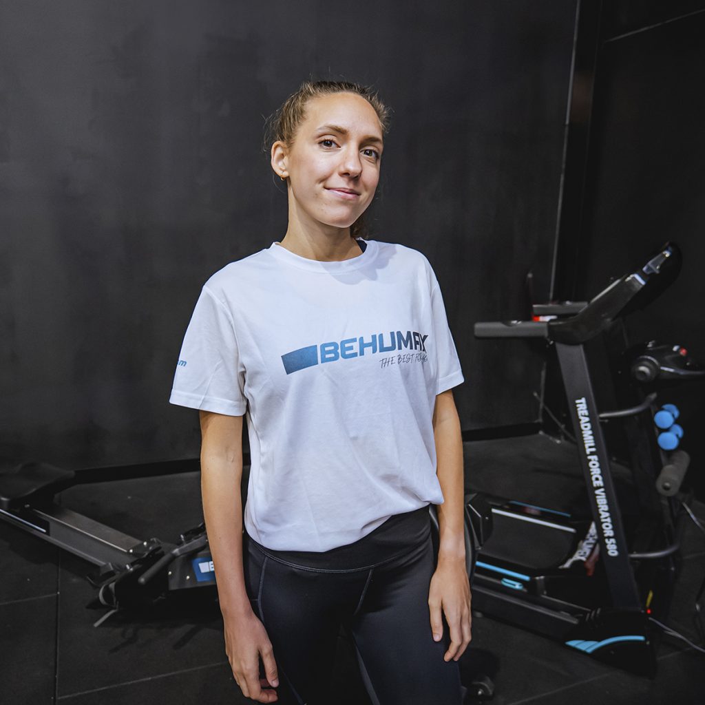 Laura Luengo con Behumax